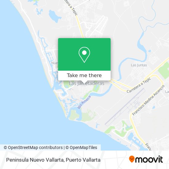 Mapa de Peninsula Nuevo Vallarta
