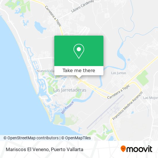 Mariscos El Veneno map