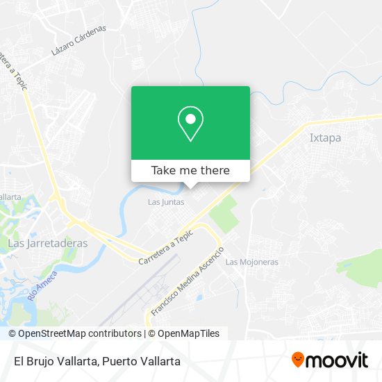El Brujo Vallarta map
