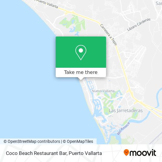 How to get to Coco Beach Restaurant Bar in Compostela by Bus?