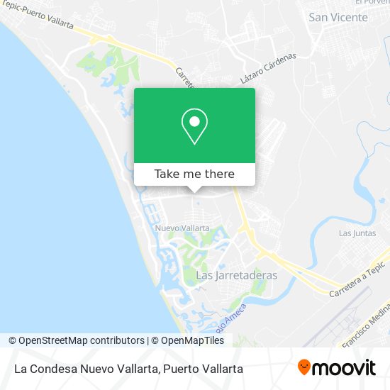 Mapa de La Condesa Nuevo Vallarta