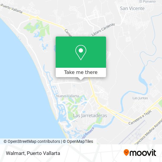 Mapa de Walmart