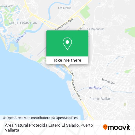 Área Natural Protegida Estero El Salado map
