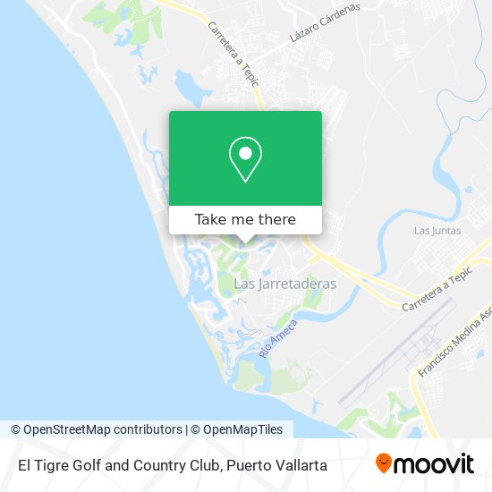 Mapa de El Tigre Golf and Country Club