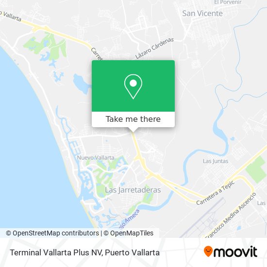 Terminal Vallarta Plus NV map