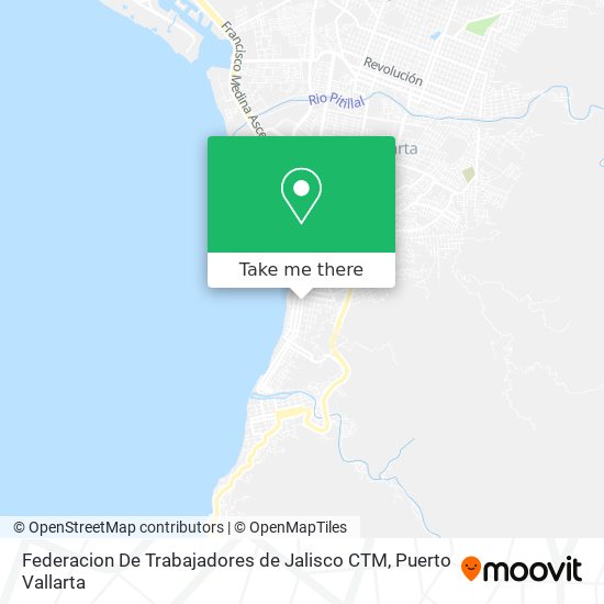 Mapa de Federacion De Trabajadores de Jalisco CTM
