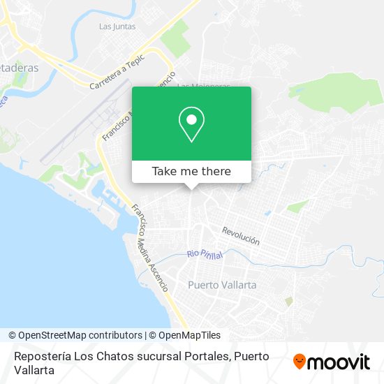 Repostería Los Chatos sucursal Portales map