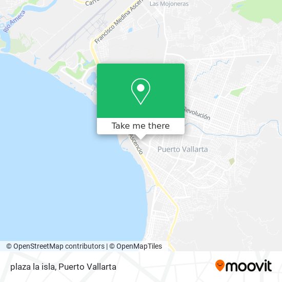 Mapa de plaza la isla