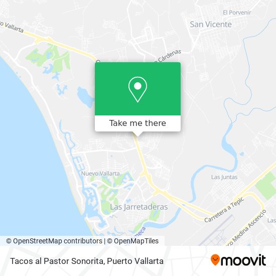Tacos al Pastor Sonorita map