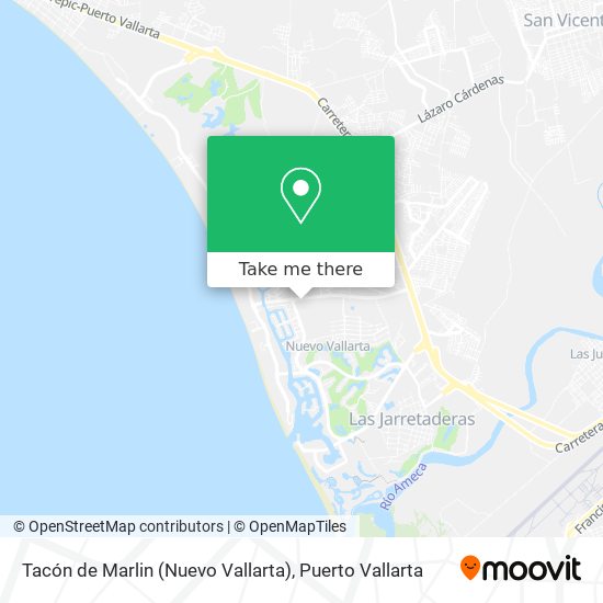Tacón de Marlin (Nuevo Vallarta) map
