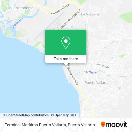 Terminal Marítima Puerto Vallarta map