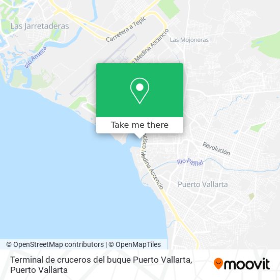 Mapa de Terminal de cruceros del buque Puerto Vallarta