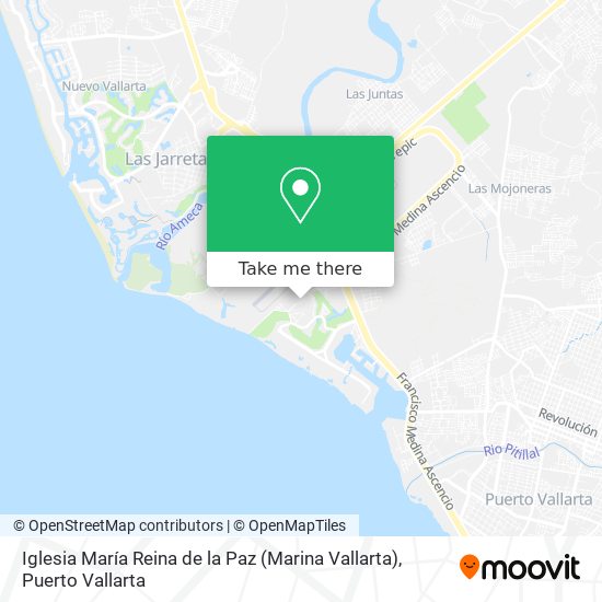 Iglesia María Reina de la Paz (Marina Vallarta) map