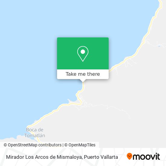 Mirador Los Arcos de Mismaloya map