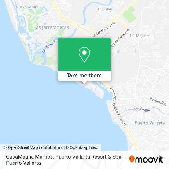 CasaMagna Marriott Puerto Vallarta Resort & Spa map
