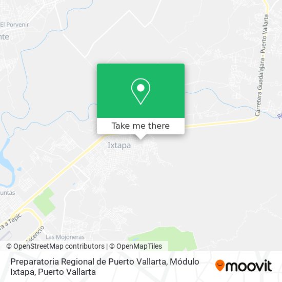 Mapa de Preparatoria Regional de Puerto Vallarta, Módulo Ixtapa