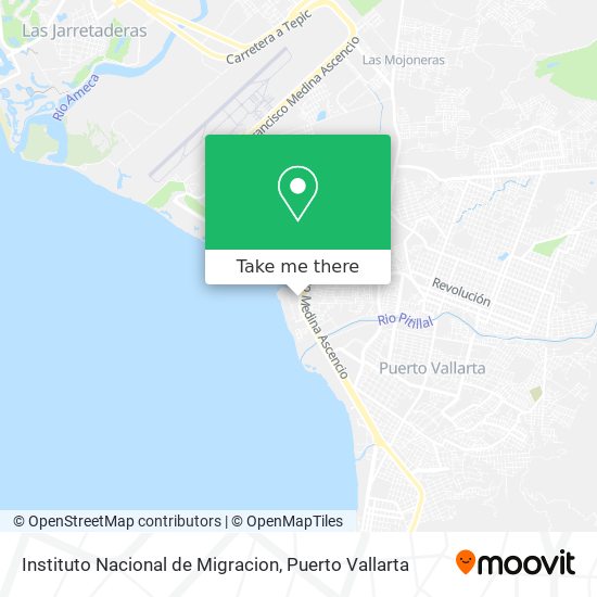 Instituto Nacional de Migracion map