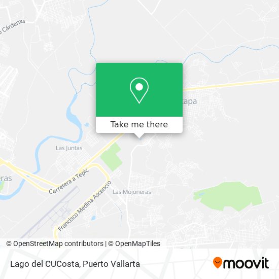 Lago del CUCosta map