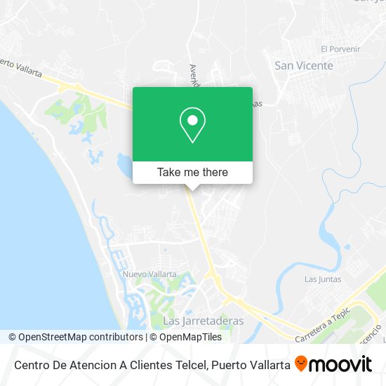 Centro De Atencion A Clientes Telcel map