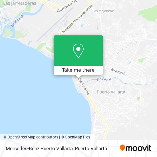 Mercedes-Benz Puerto Vallarta map