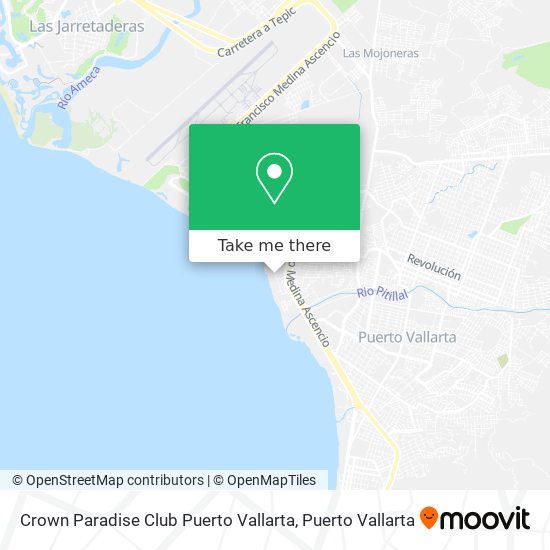 Crown Paradise Club Puerto Vallarta map