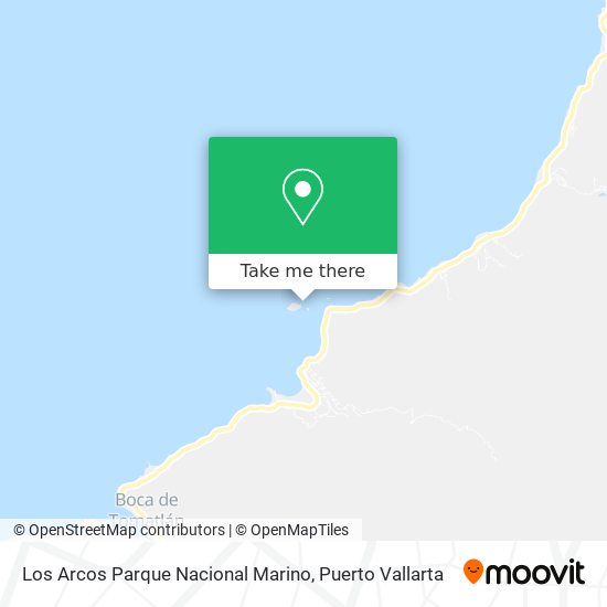 Mapa de Los Arcos Parque Nacional Marino