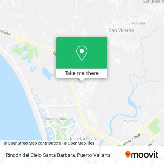 Rincón del Cielo Santa Barbara map