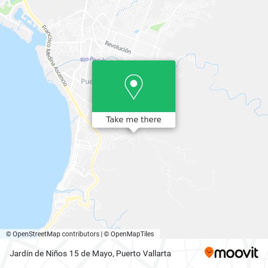 Mapa de Jardín de Niños 15 de Mayo