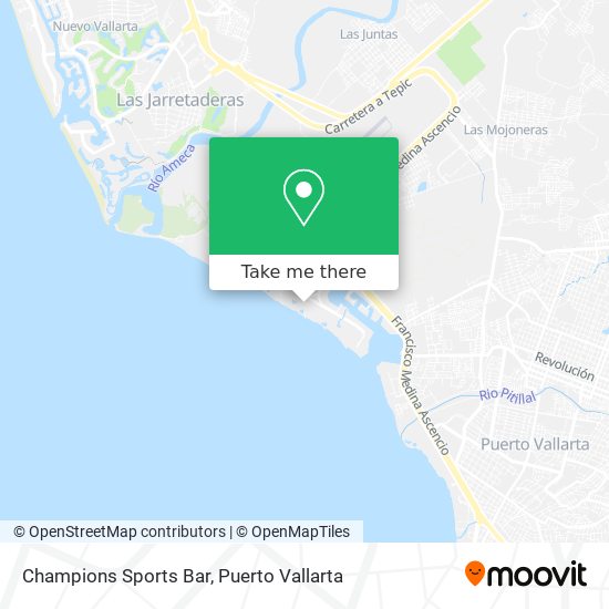 Champions Sports Bar map