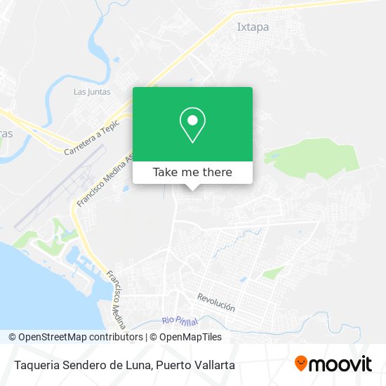 Mapa de Taqueria Sendero de Luna