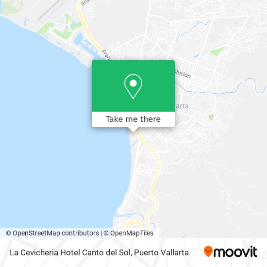 Mapa de La Cevicheria Hotel Canto del Sol