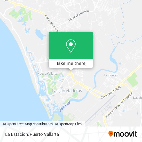 La Estación map