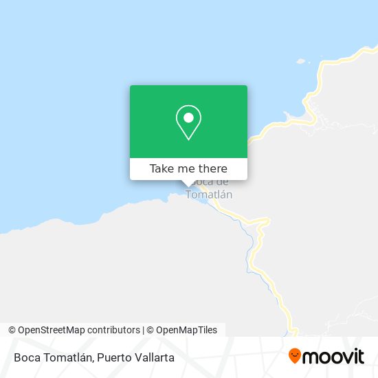 Boca Tomatlán map