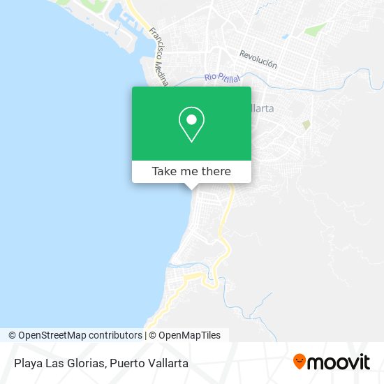 Playa Las Glorias map