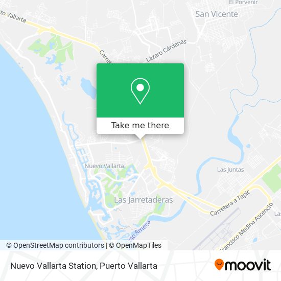 Nuevo Vallarta Station map