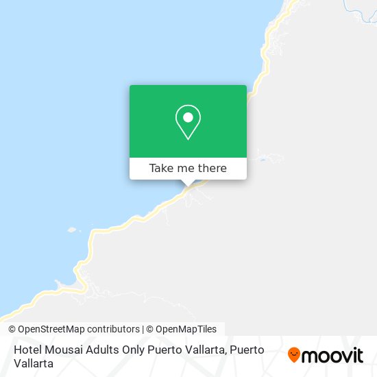 Hotel Mousai Adults Only Puerto Vallarta map