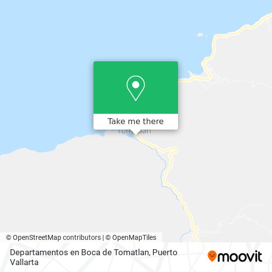 Mapa de Departamentos en Boca de Tomatlan