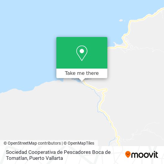 Sociedad Cooperativa de Pescadores Boca de Tomatlan map