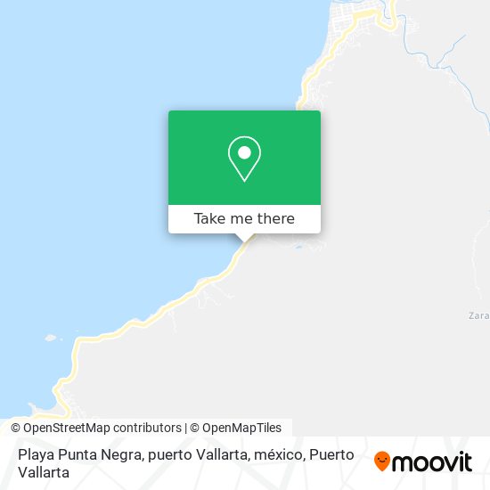 Playa Punta Negra, puerto Vallarta, méxico map