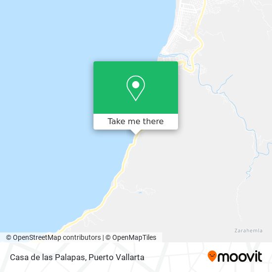 Casa de las Palapas map