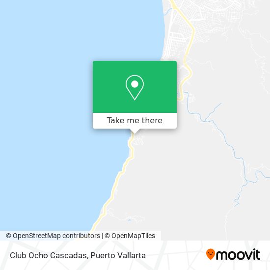 Club Ocho Cascadas map