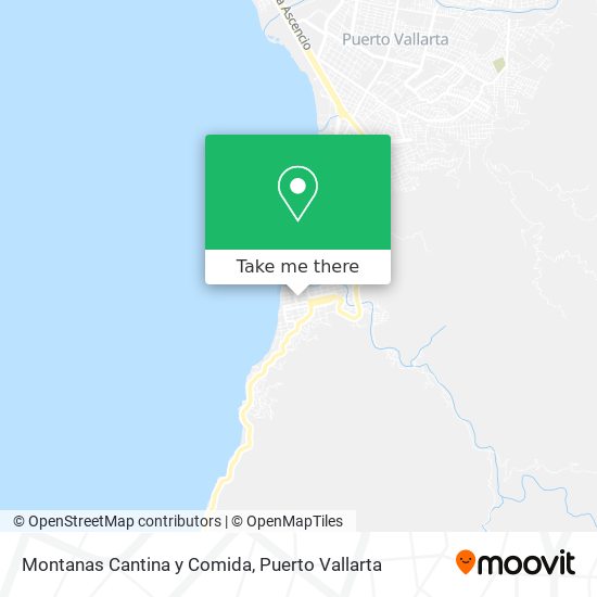 Montanas Cantina y Comida map