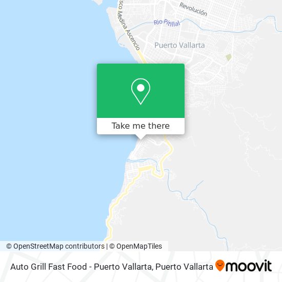 Auto Grill Fast Food - Puerto Vallarta map