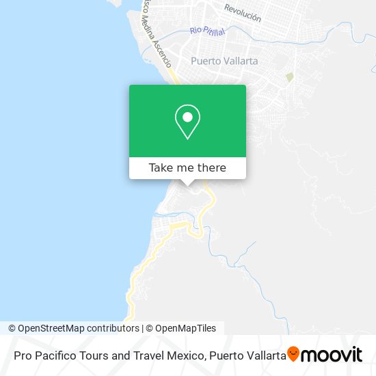 Pro Pacifico Tours and Travel Mexico map