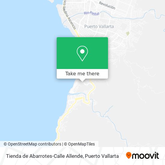 Mapa de Tienda de Abarrotes-Calle Allende
