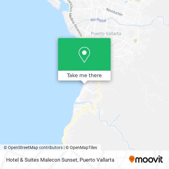 Hotel & Suites Malecon Sunset map