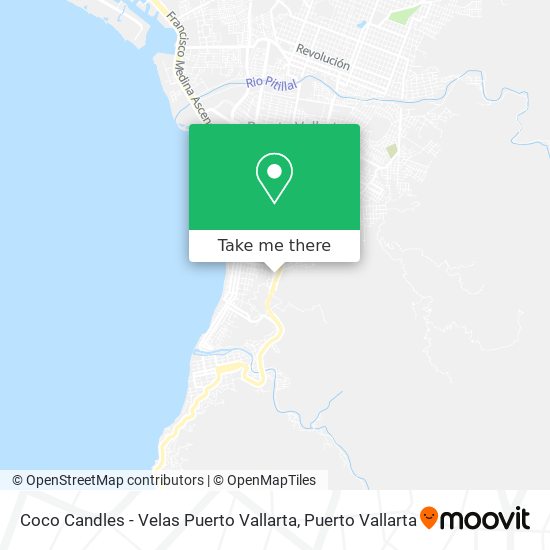 Coco Candles - Velas Puerto Vallarta map