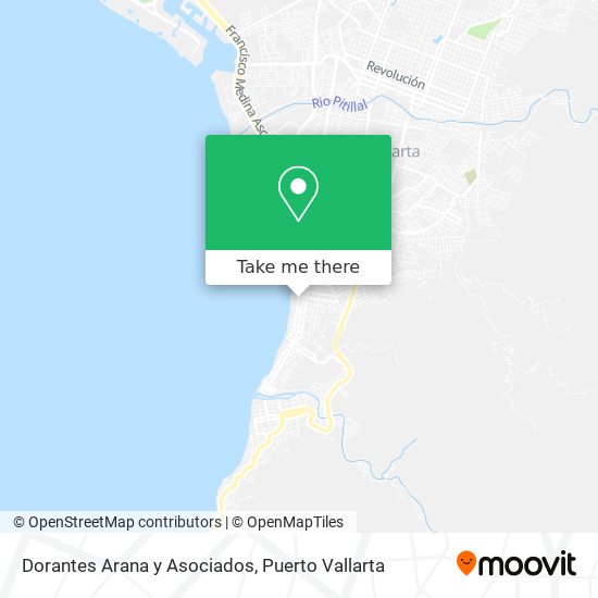 Dorantes Arana y Asociados map