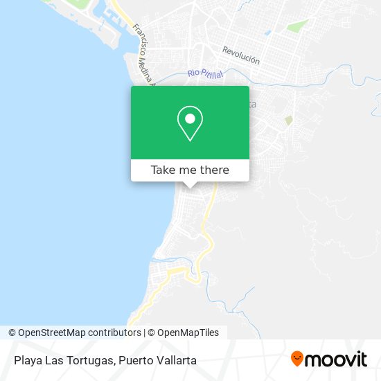 Playa Las Tortugas map