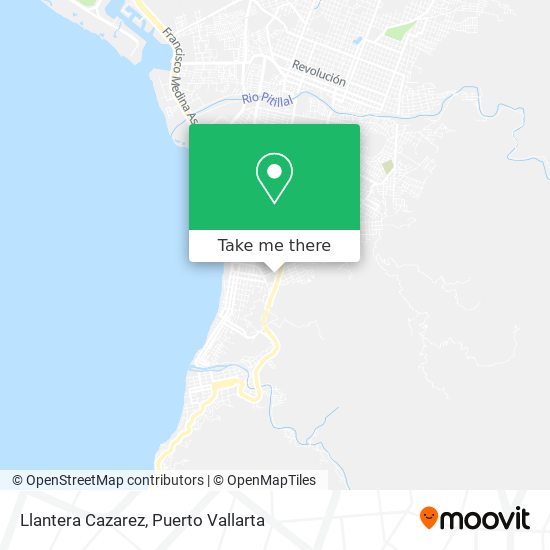 Mapa de Llantera Cazarez